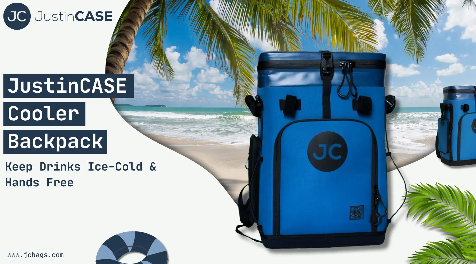 JustinCASE Cooler Backpack: Keep Drinks Ice-Cold & Hands Free