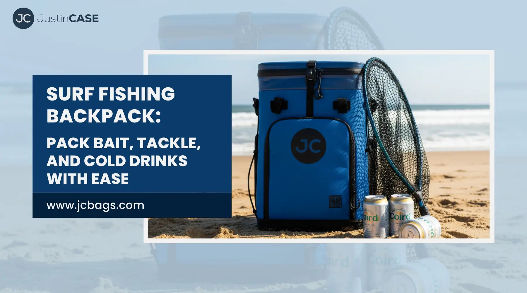 Surf Fishing Backpack: Pack Bait, Tackle, and Cold Drinks with Ease