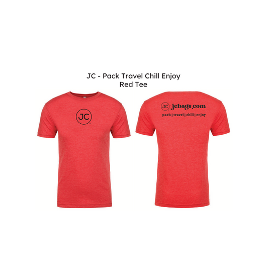 Pack Travel Chill Enjoy, JC Tee - Red