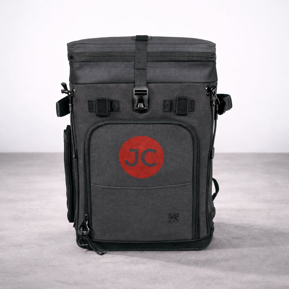 JustinCASE: The Only Convertible Backpack Fan Gear Limited Edition "Georgia" / Dark Gray & Red